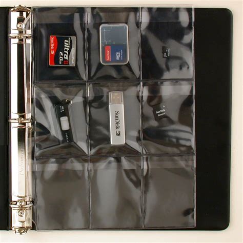 plastic flash drive binder